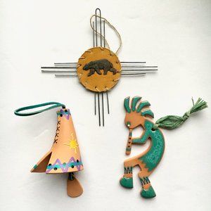 Set of 3 Southwest Style Ornaments